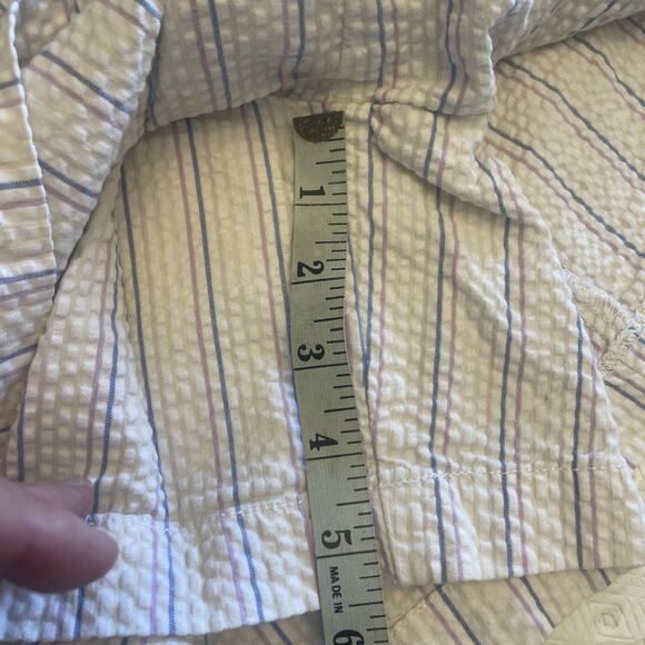 Skort Pickleball Tennis Golf Dockers Size 4 Seersucker 6 Pockets White Red Blue - Picture 9 of 13